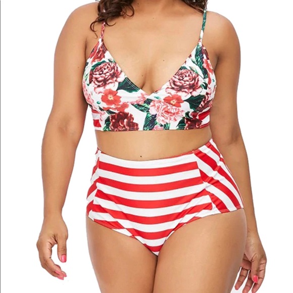 Other - Padded Floral Swimwear Bikini - size 18